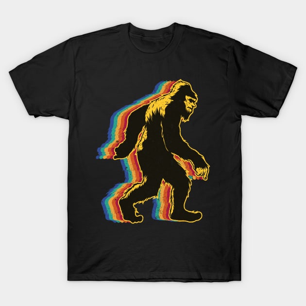 Retro Bigfoot vintage Fun and Nostalgic Sasquatch T-Shirt by star trek fanart and more